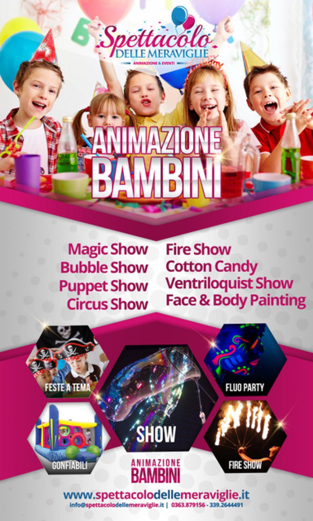 Organizzazione Feste di Compleanno per Bambini a Milano, Bergamo e Monza